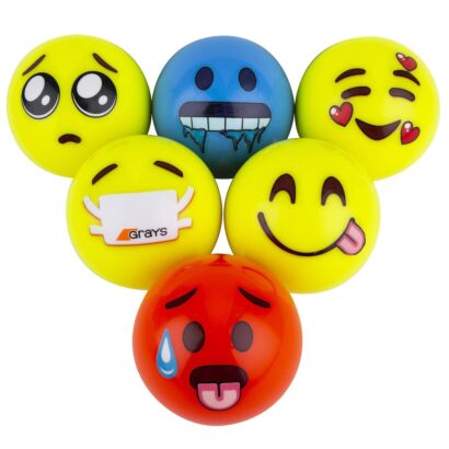 Emoji Hockey Balls Set - 6 Pack