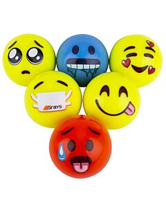 Emoji Hockey Balls Set - 6 Pack